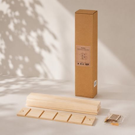 Pine Wood 5-Tier Toy Display Shelf