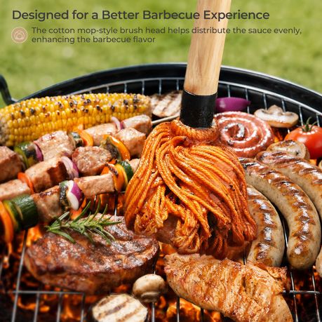 Braai Basting Brush Set with 6 Replacement Heads