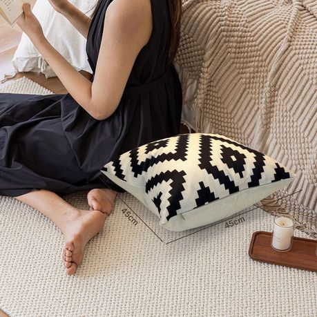 Linen Cotton Cushion Covers 45x45cm - 4 Pack
