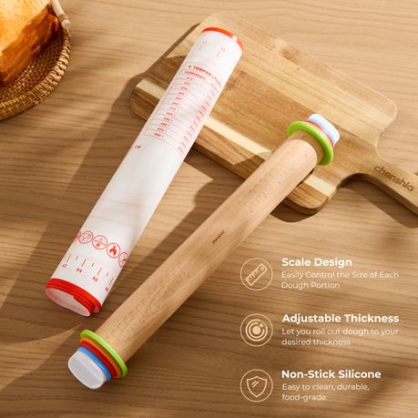 Adjustable Rolling Pin Kit & Baking Pastry Mat