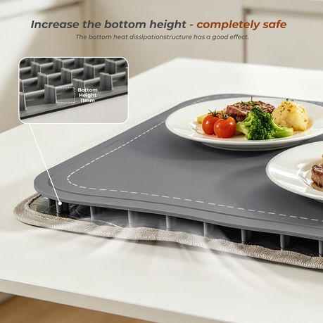 Chenshia Electric Food Warmer Mat Set Silicone Large & Foldable Buffet Tray