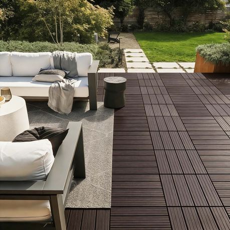 Interlocking Patio Flooring Tiles - DIY 6pack