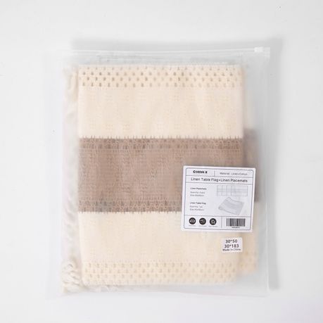 4-Pack Natural Jute Table Mats Woven Rectangle