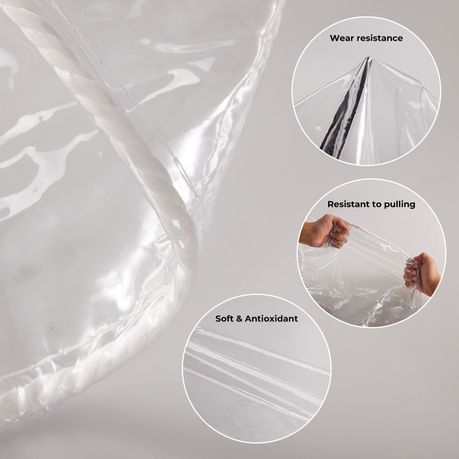Transparent Weatherproof Tarp Cover Heavy Duty Outdoor Garden Tent - 3x4m