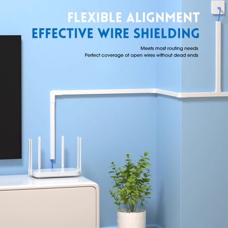 Chenshia 400cm Wire Covers &Cable Management Trunking &Cord Hider set
