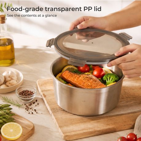Stainless Steel Nesting Food Storage Container - Set of 5