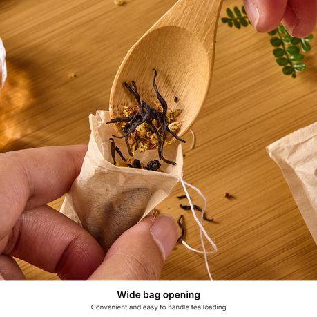 100 Pcs Disposable Tea Filter Bags