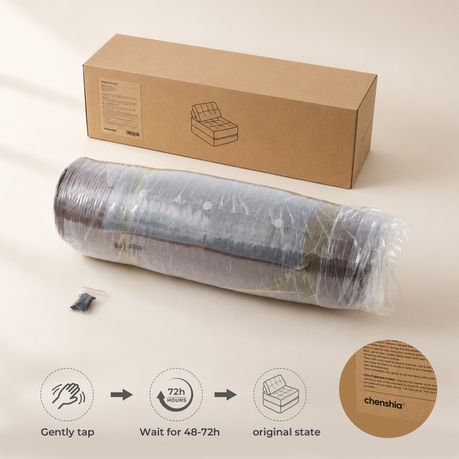 Brown 3-in-1 Folding Sofa Bed