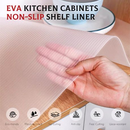 EVA Non-Slip Shelf Liner - 2 Pack - 45x300cm