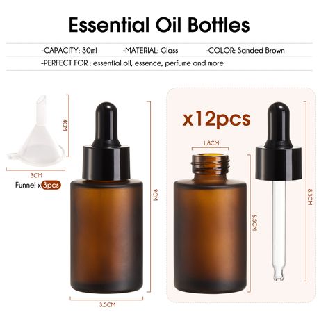 30ml Essential Oil Glass Bottles with Dropper