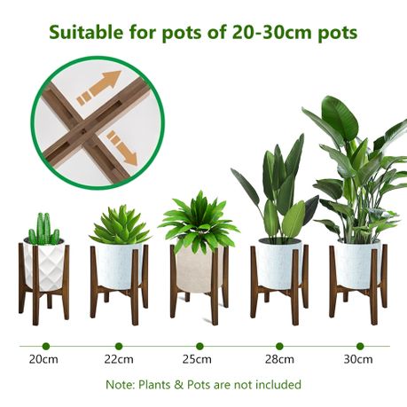 Adjustable Bamboo Plant Stand -18-30cm Pots