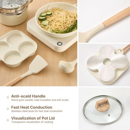 Chenshia 13Pc Home Kitchen Non-Stick Cookware Set