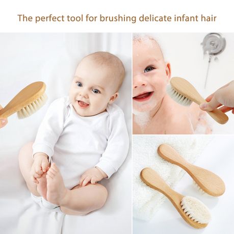 Soft Bristle Bamboo Baby Hairbrush
