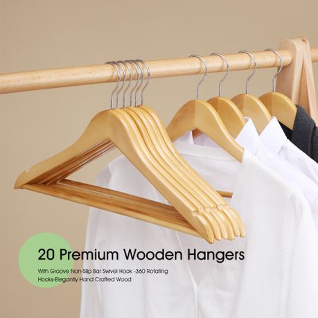 Anchor Wooden Hangers - 20-Pack