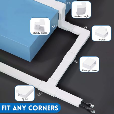 Chenshia 400cm Wire Covers &Cable Management Trunking &Cord Hider set