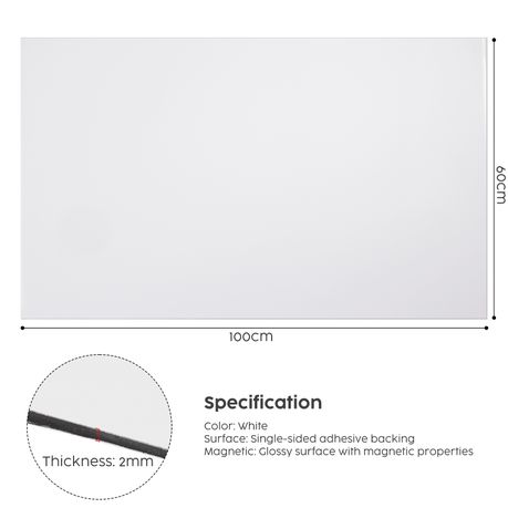 Magnetic Wall Display Board 100x60cm