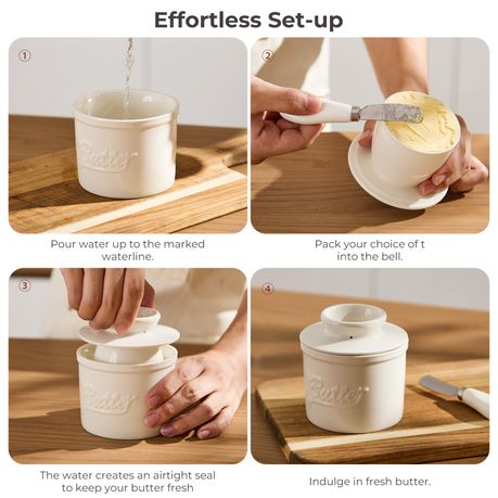 Ceramic French Butter Bell Crock - 160ml