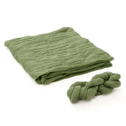 Green Cheesecloth Table Runner (2 Piece)