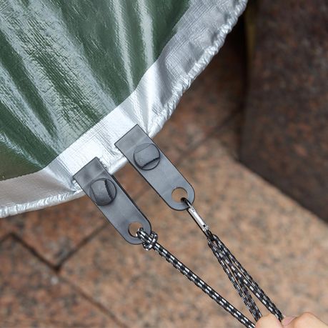 Tarp Clips Heavy Duty 12-Piece Camping Tent Clamps Bungee Ball Cord Set