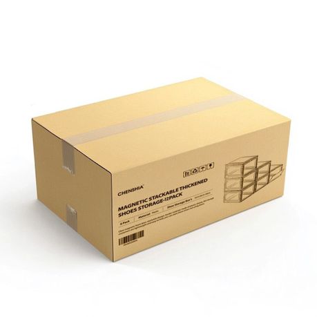 Stackable Magnetic Shoe Boxes | 12-Pack