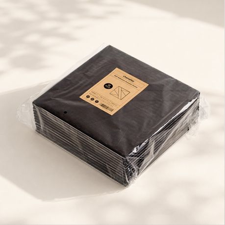 Black Self-Adhesive Acoustic Felt Panels | 12-Pack | 30 × 30 cm