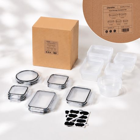 Food Storage Containers with Airtight Leakproof Lids - 16 Piece