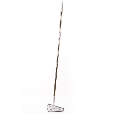 3-in1 Triangular Wall Mop Window Cleaning Kit - Squeegee Extension Pole