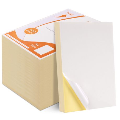 Chenshia 1UP Label Sheet Paper - 1Up Label Self Adhesive A4 Size - 1000 Pack