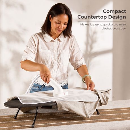 Foldable Tabletop Ironing Board with Iron Rest