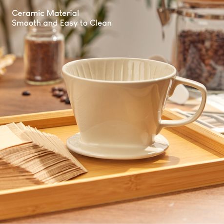 Ceramic Pour-Over Coffee Dripper