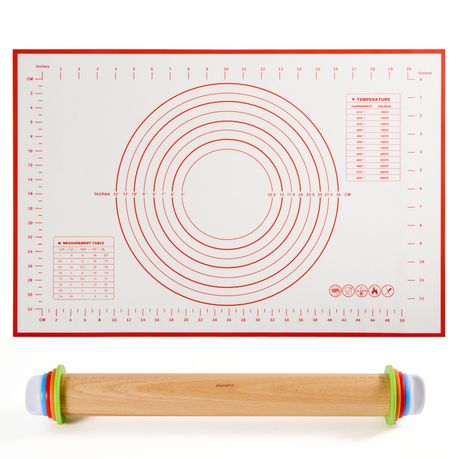 Adjustable Rolling Pin Kit & Baking Pastry Mat