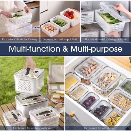 Chenshia 5pc Fridge Storage Container Set