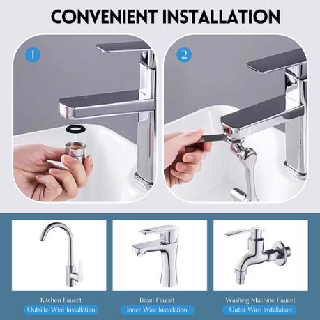 1080° Swivel Faucet Extender