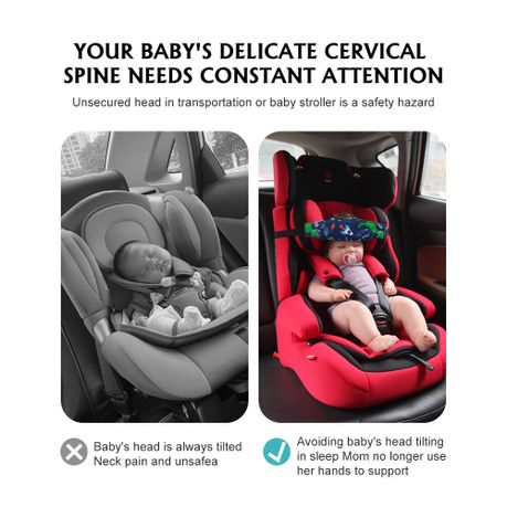 Adjustable Baby Car Seat Head Support Band