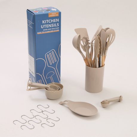 33Pc Silicone Kitchen Utensils Set - Non-Stick & Heat Resistant