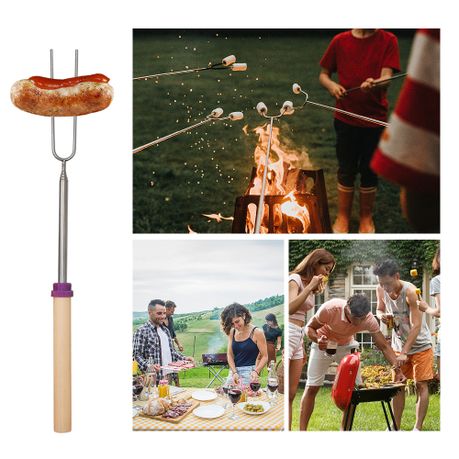 8 Marshmallow Roasting Sticks Stainle Steel 32 Inc