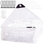 Transparent Weatherproof Tarp Cover Heavy Duty Outdoor Garden Tent - 3x4m