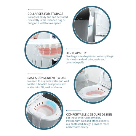 Herbility Collapsible Sitz Bath Yoni Steaming Seat