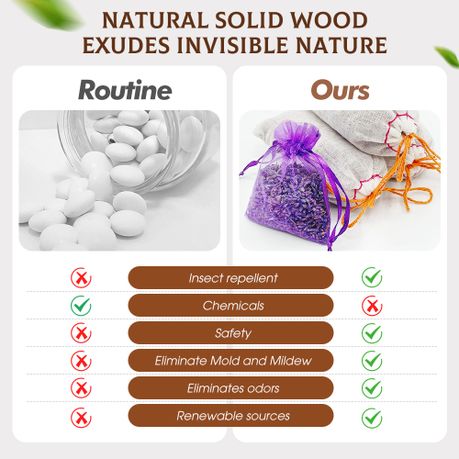 Natural Cedar Wood and Lavender Fragrance Sachets Deodorizer