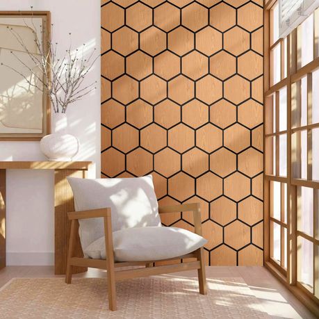 Hexagonal Soundproof Wall Panels - 4 Pack