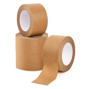Chenshia 4 Pack Kraft Paper Packaging Tape Hand Tearable Eco-Friendly Writing Label
