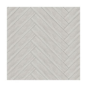 Birch Grey Wood Grain Self-Adhesive Diagonal Vinyl Panels (36 Piece)