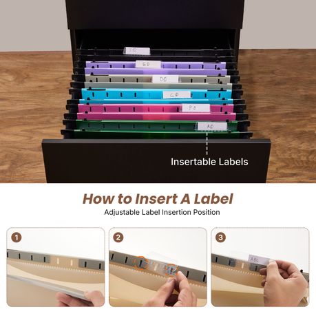 Chenshia Hanging File Folders - Expandable Document Holder