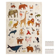 Cotton Kids Wall Poster | Alphabet Safari Animals