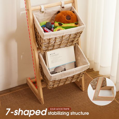 Floor-Standing Toy and Snack Storage Rack