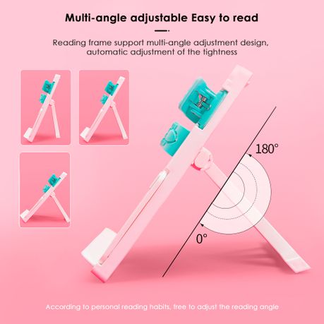 Adjustable Foldable Bookstand - Pink