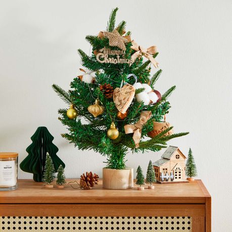 Mini Christmas Tree Set with LED Lights