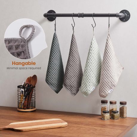 8-Pack Waffle Weave Barista Cloths Espresso Machine Cleaning Towels