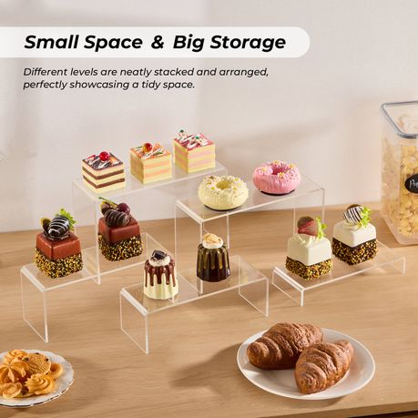 10-Piece Acrylic Cake Stand Set 5-Layer Display Riser & Decor Shelf