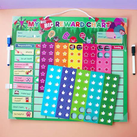 Magnetic Reward Chart Daily Reward Chart with Stickers